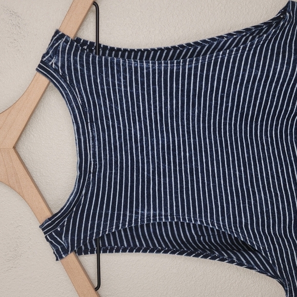 Stateside Striped Cotton Vintage Dye Tank Top - Picture 6 of 8